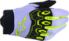 ALPINESTARS Youth Full Bore V2 Gloves - Purple/Fluo Yellow - Large 3540226-3175-L