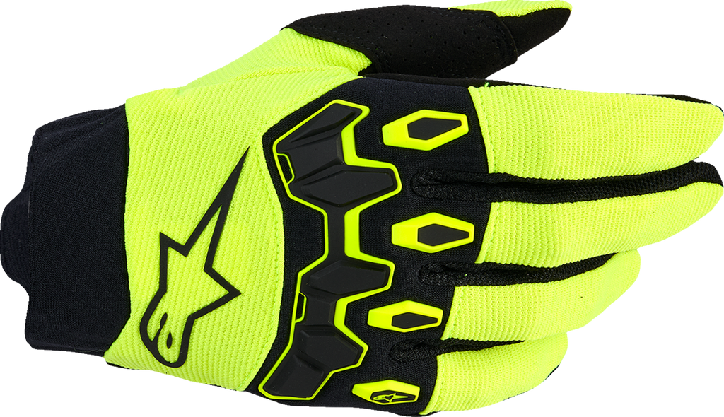 ALPINESTARS Youth Full Bore V2 Gloves - Fluo Yellow/Black - XS 3540226-551-XS