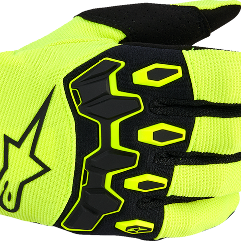 ALPINESTARS Youth Full Bore V2 Gloves - Fluo Yellow/Black - XS 3540226-551-XS