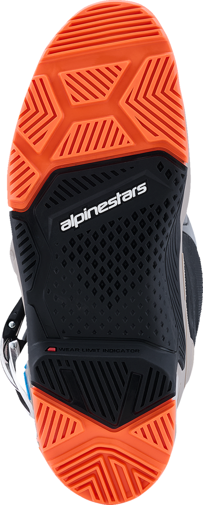 ALPINESTARS Tech 7 Enduro Boots - Black/Warm Gray/Fluorescent Orange - US 8 2010426-1562-8