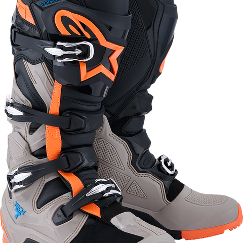 ALPINESTARS Tech 7 Enduro Boots - Black/Warm Gray/Fluorescent Orange - US 13 2010426-1562-13