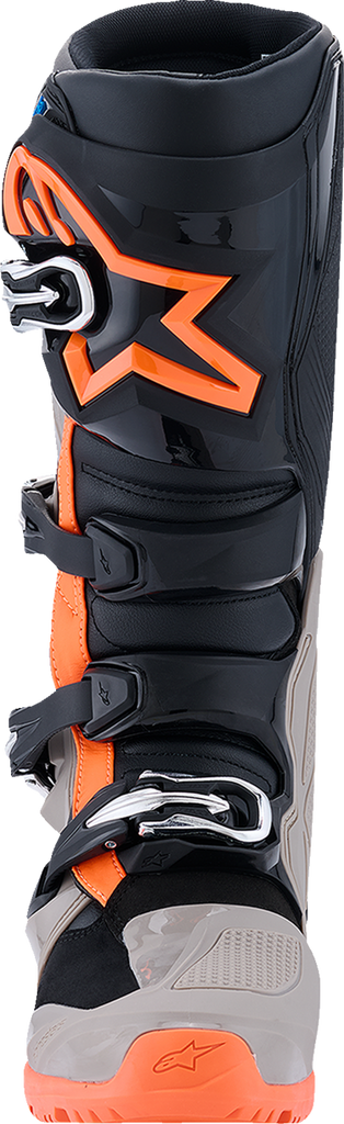 ALPINESTARS Tech 7 Enduro Boots - Black/Warm Gray/Fluorescent Orange - US 12 2010426-1562-12