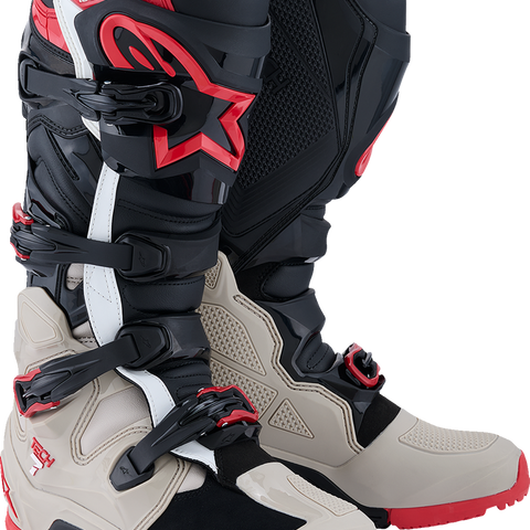 ALPINESTARS Tech 7 Enduro Boots - Black/Light Gray/Bright Red - US 8 2010426-1903-8
