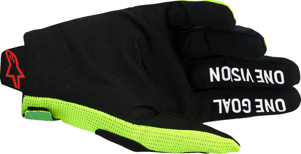 ALPINESTARS Radar Pro Gloves - Green/Fluo Yellow/Fluo Pink - Large 3560325-6025-L