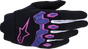 ALPINESTARS Full Bore V2 Gloves - Purple/Black - Small 3560426-381-S
