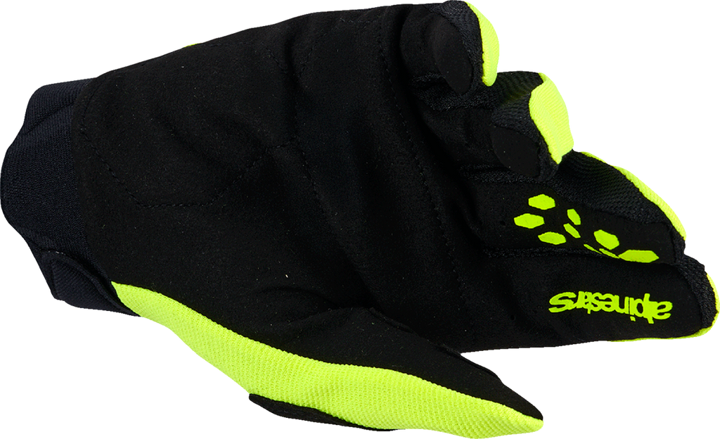 ALPINESTARS Full Bore V2 Gloves - Fluo Yellow/Black - Small 3560426-551-S