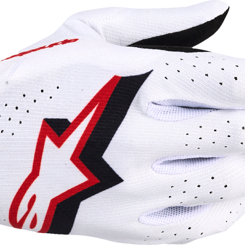 ALPINESTARS Supertech MX Gloves - White/Black/Fire Red - Medium 3560526-2063-M