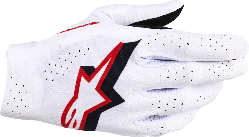 ALPINESTARS Supertech MX Gloves - White/Black/Fire Red - 3XL 3560526-2063-3X