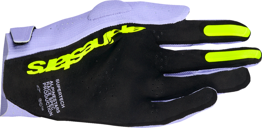ALPINESTARS Supertech MX Gloves - Lavender/Violet/Fluo Yellow - Small 3560526-3151-S