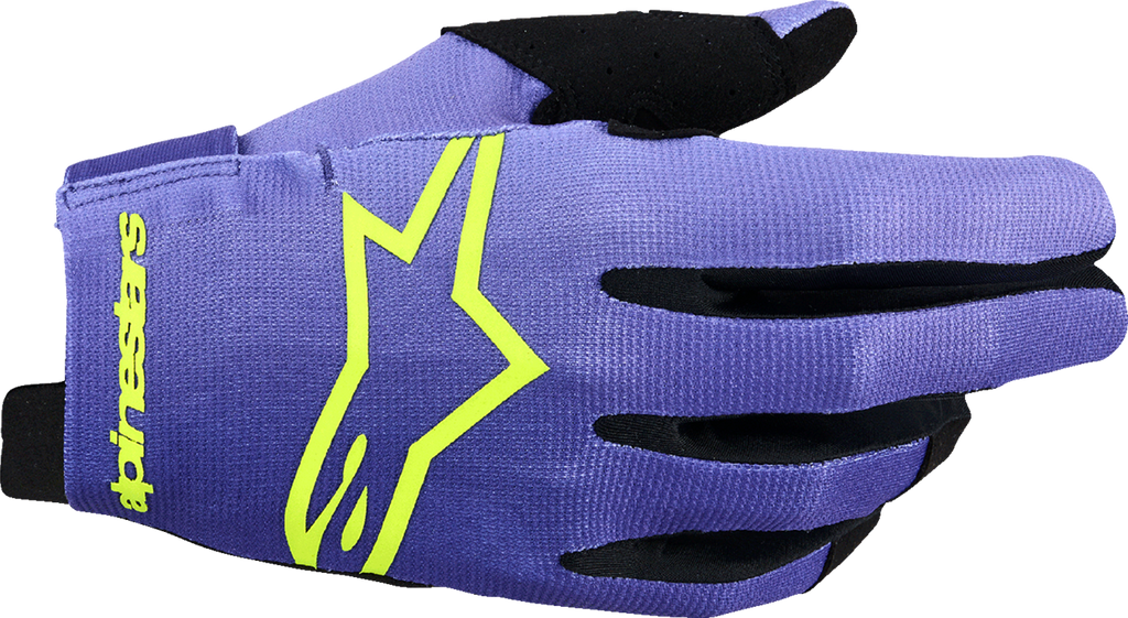 ALPINESTARS Radar Gloves - Purple/Fluo Yellow - 2XL 3561824-3175-2X