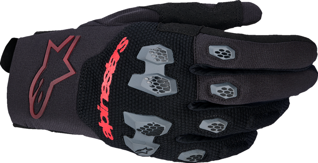 ALPINESTARS Pro-Dura Gloves - Black/Bright Red - XL 3560425-1303-XL