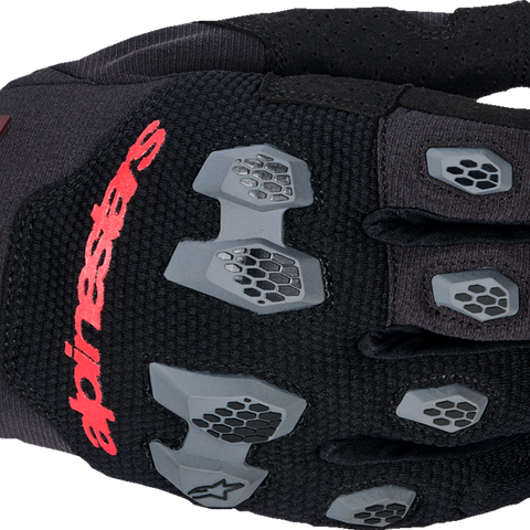 ALPINESTARS Pro-Dura Gloves - Black/Bright Red - XL 3560425-1303-XL