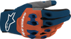 ALPINESTARS Pro-Dura Gloves - Navy/Hot Orange/White - Medium 3560425-7162-M