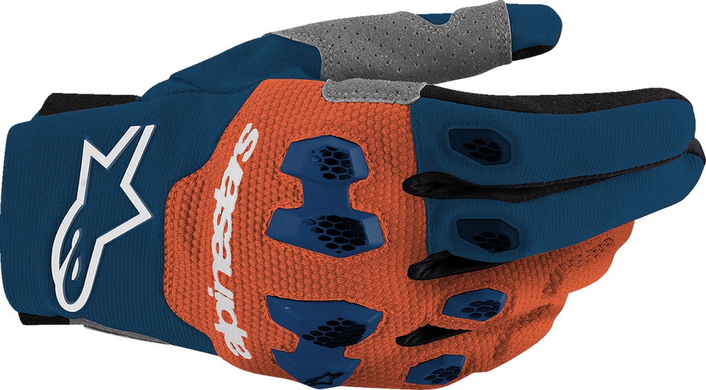 ALPINESTARS Pro-Dura Gloves - Navy/Hot Orange/White - Medium 3560425-7162-M