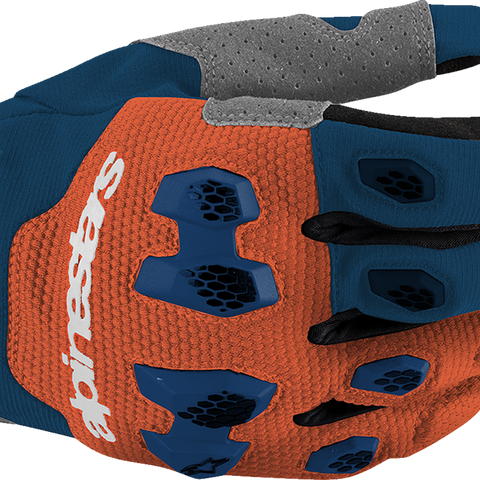 ALPINESTARS Pro-Dura Gloves - Navy/Hot Orange/White - XL 3560425-7162-XL