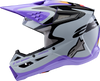 ALPINESTARS Youth SM3 Helmet - Jettson - Glosss Black/Gray/Purple - Small 8303226-9277-YS