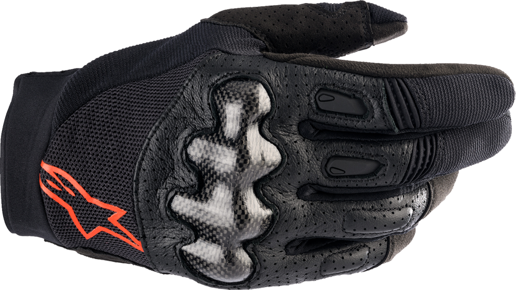 ALPINESTARS Megawatt V2 Gloves - Black/Fluo Red - 2XL 3565023-1030-2X