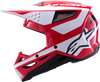 Sm3 Heat Helmet Red/White/Black Glossy Md
