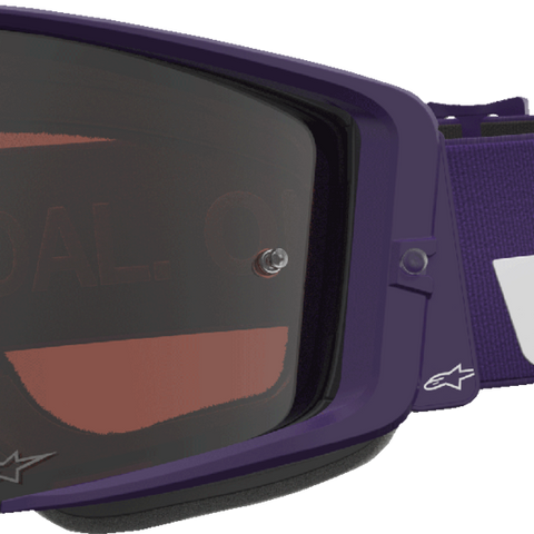 ALPINESTARS GOGGLES Supertech Goggle - Hunta 96 XXV - Purple/White - Silver Mirror Lens 5101226-3168