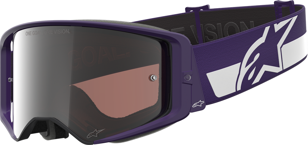 ALPINESTARS GOGGLES Supertech Goggle - Hunta 96 XXV - Purple/White - Silver Mirror Lens 5101226-3168