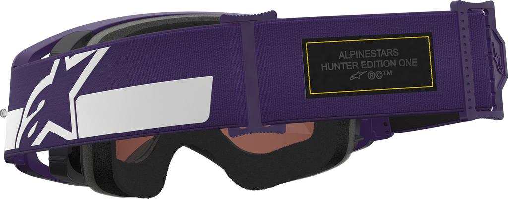 ALPINESTARS GOGGLES Supertech Goggle - Hunta 96 XXV - Purple/White - Silver Mirror Lens 5101226-3168