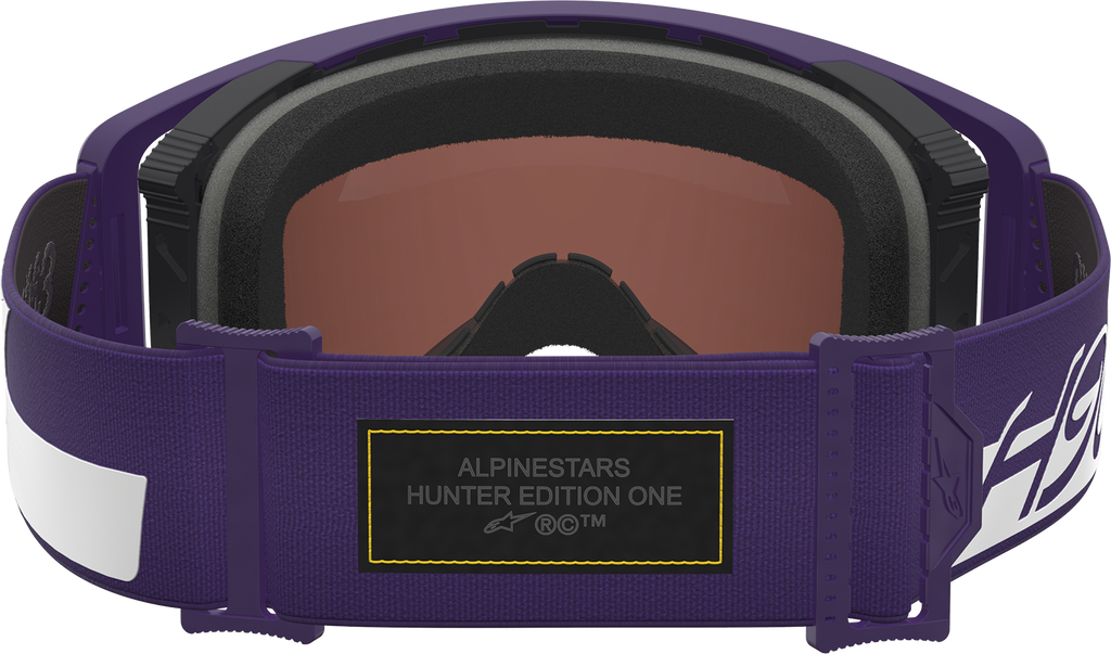 ALPINESTARS GOGGLES Supertech Goggle - Hunta 96 XXV - Purple/White - Silver Mirror Lens 5101226-3168