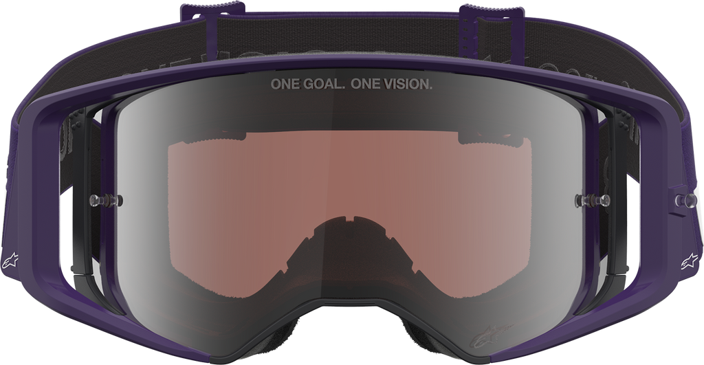 ALPINESTARS GOGGLES Supertech Goggle - Hunta 96 XXV - Purple/White - Silver Mirror Lens 5101226-3168