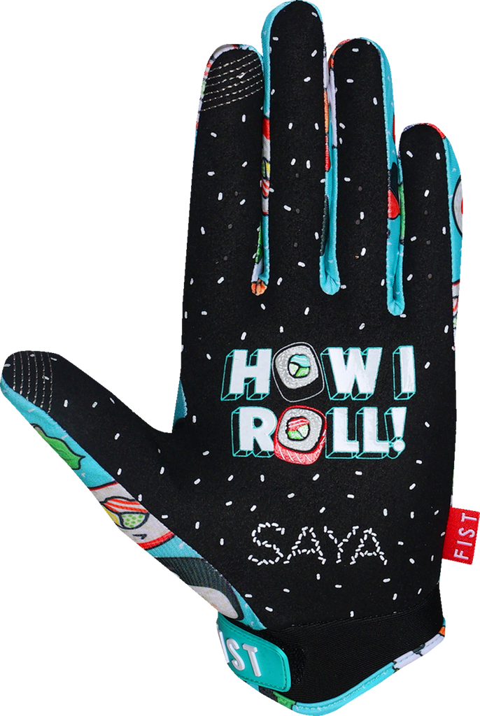 FIST HANDWEAR Youth Strapped Saya Sakakibara Red Label Sushi Power Gloves 2XS F-GSY-01123-XXS