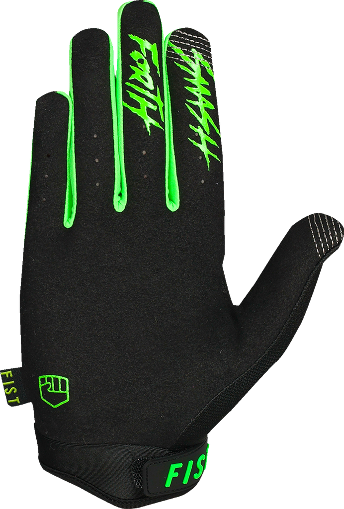 FIST Handwear Strapped Stocker Gloves, Fluro Green, Medium - F-GS-01129-M