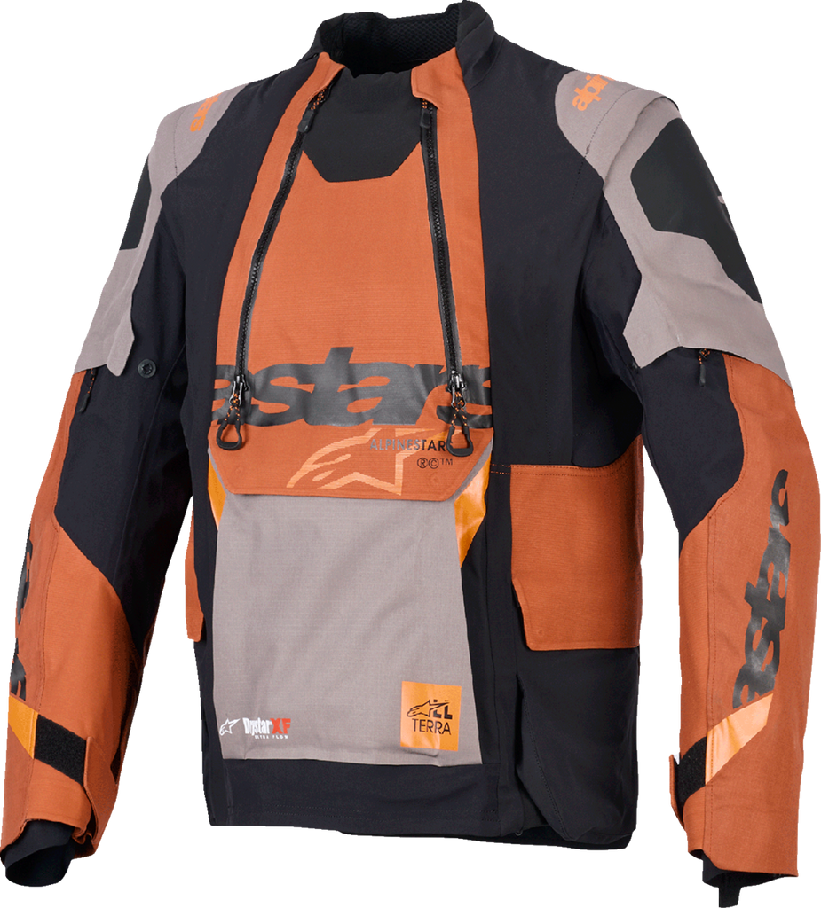 Alpinestars Halo Pro Drystar XF Laminated Motorcycle Jacket, Walnut/Rust/Black, 2XL, 3200426-9279-2X