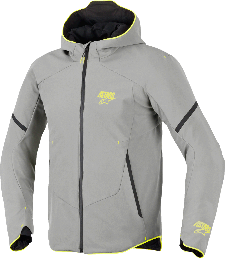 Alpinestars Aeroshell Waterproof Jacket Mid Gray/Yellow Fluo 2XL 3200226-9116-2X