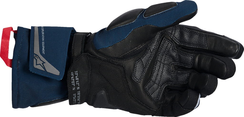 Alpinestars WT-8 Gore-Tex Insulated Motorcycle Gloves, Black/Dark Blue, 3XL, 3520326-1267-3XL
