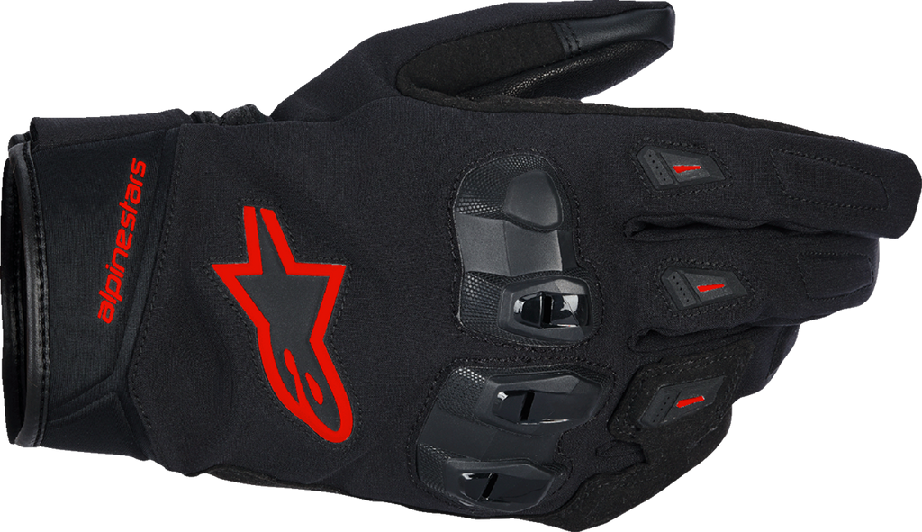 Alpinestars SP X Z Drystar Waterproof Motorcycle Gloves, Black/Fluo Red, 3XL