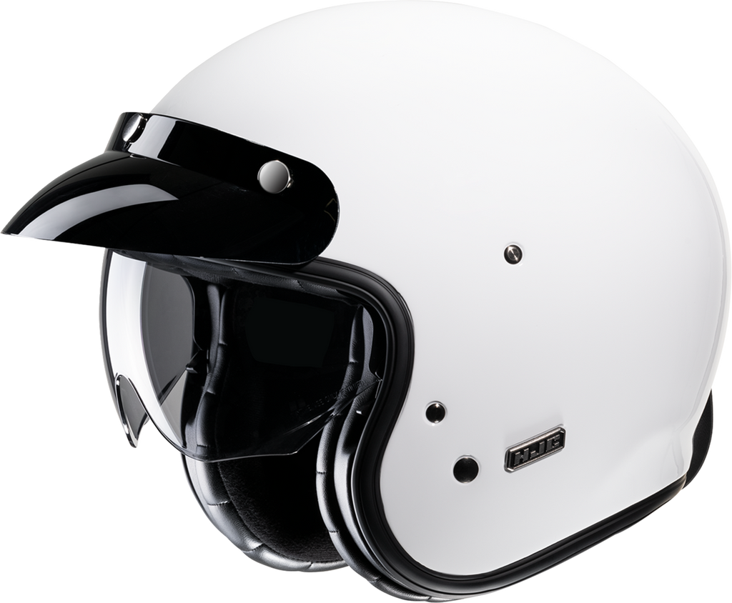 HJC V31 Open-Face Motorcycle Helmet, Solid White, Large