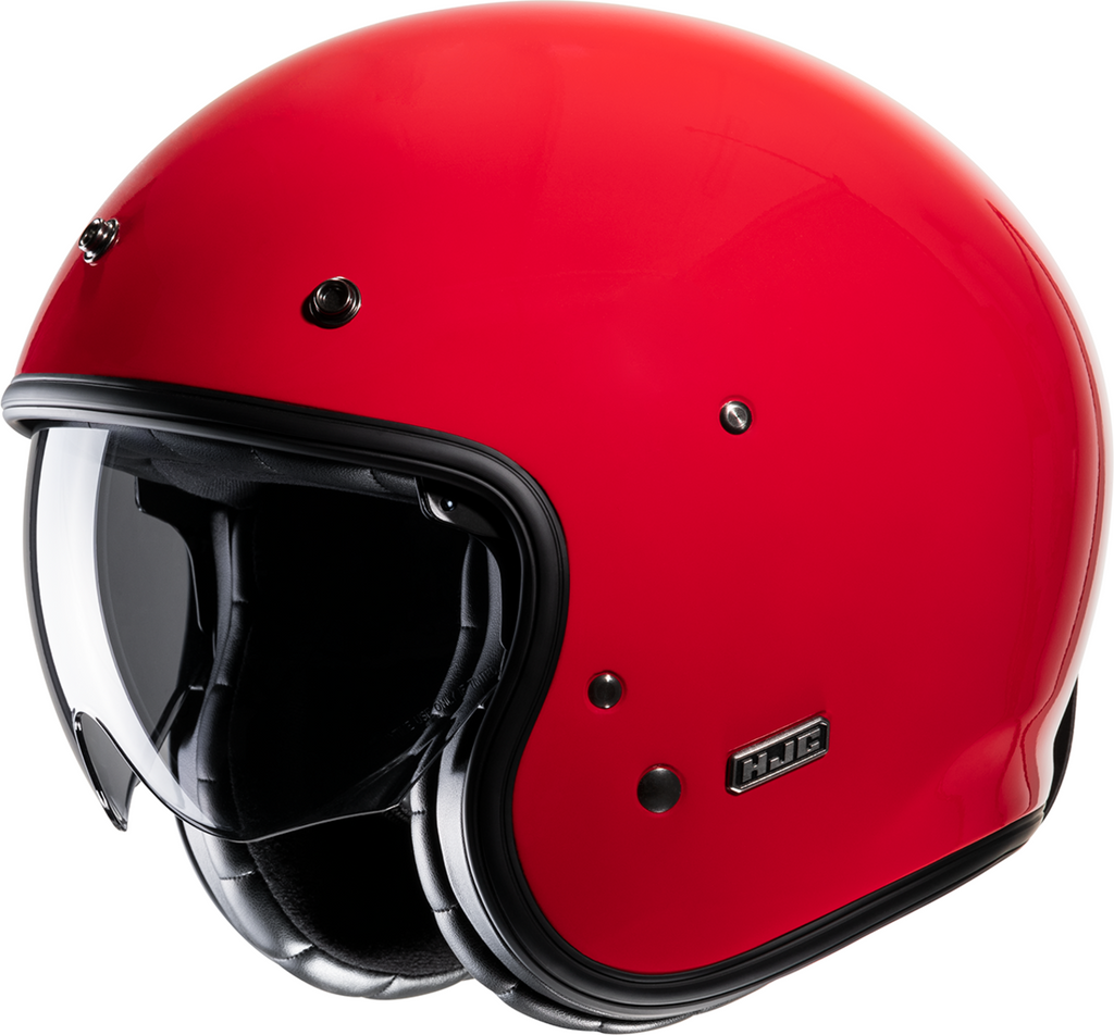 HJC V31 Retro Open-Face Helmet, Solid Deep Red, XL - JA20NUS7DERV