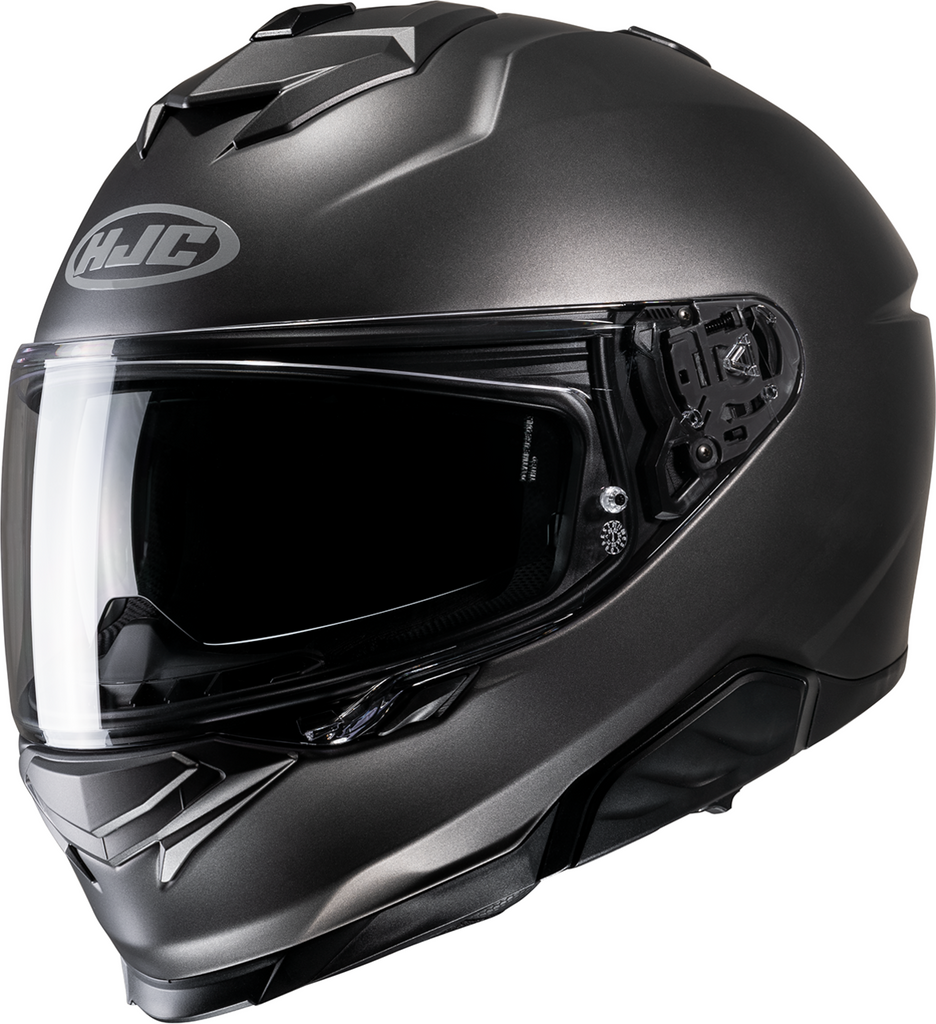 HJC i71 Solid Motorcycle Helmet, Semi-Flat Titanium, 2XL - FP55NUS8SFTV