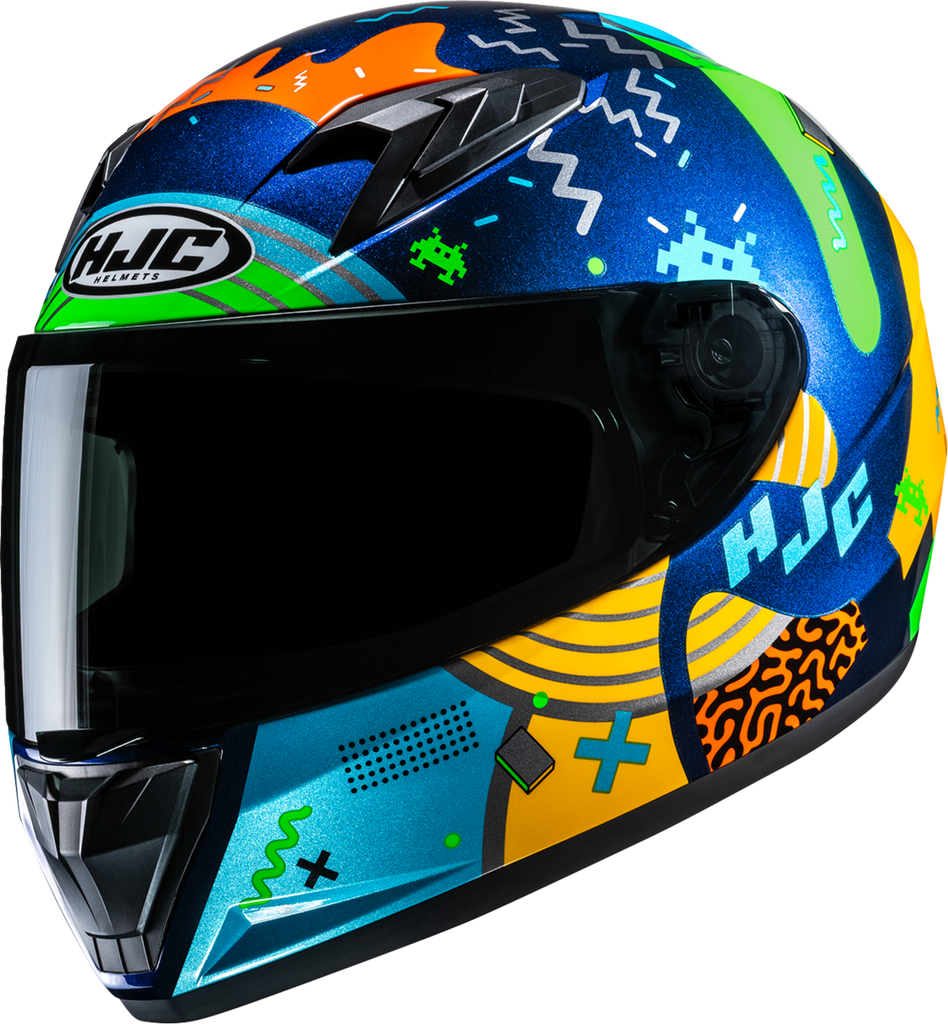 HJC Youth Y10 Mika MC23 Helmet, Small - FP70NUSE023V