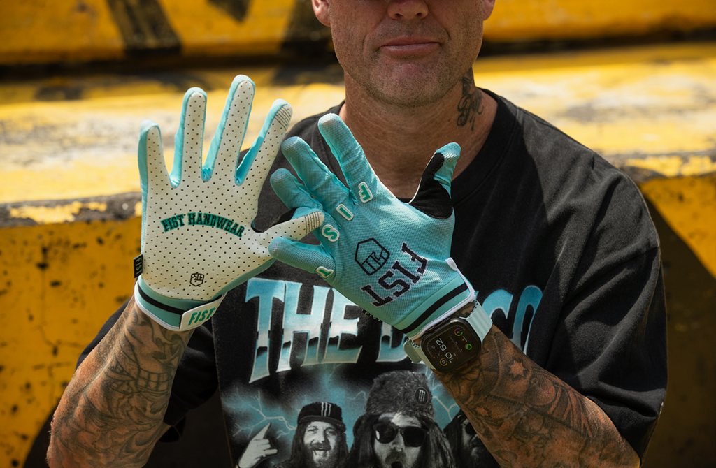 FIST HANDWEAR Breezer Ruthless Teal Staple Gloves, Small – F-GB-01757-S