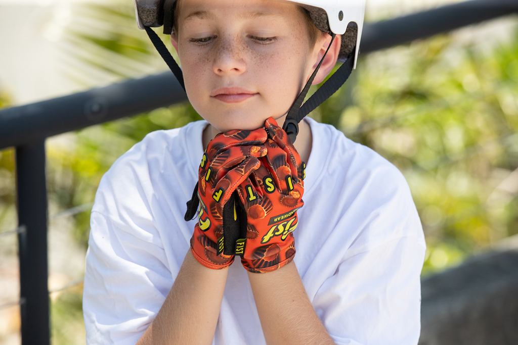 FIST HANDWEAR Youth Strapped 100% Nuts Gloves, 2XS – F-GSY-01762-XXS