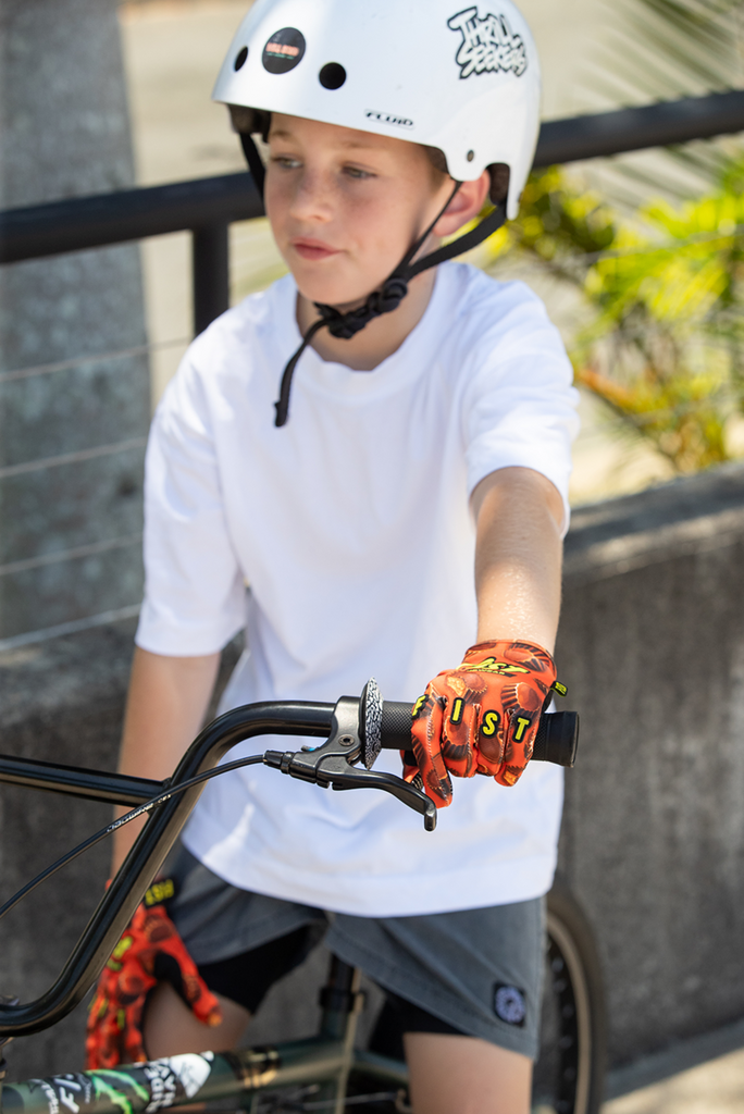 FIST HANDWEAR Youth Strapped 100% Nuts Gloves, 2XS – F-GSY-01762-XXS
