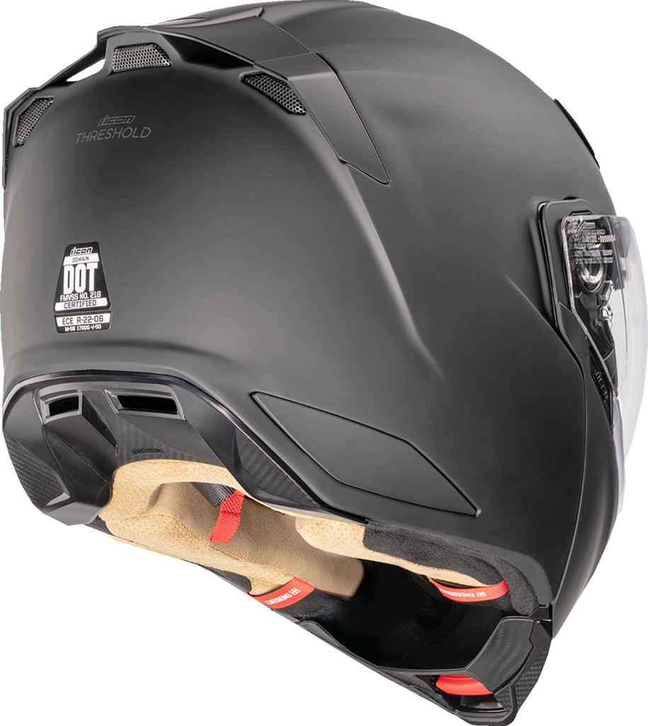 ICON Threshold Modular Helmet Solid Matte Black XS 0100-2705