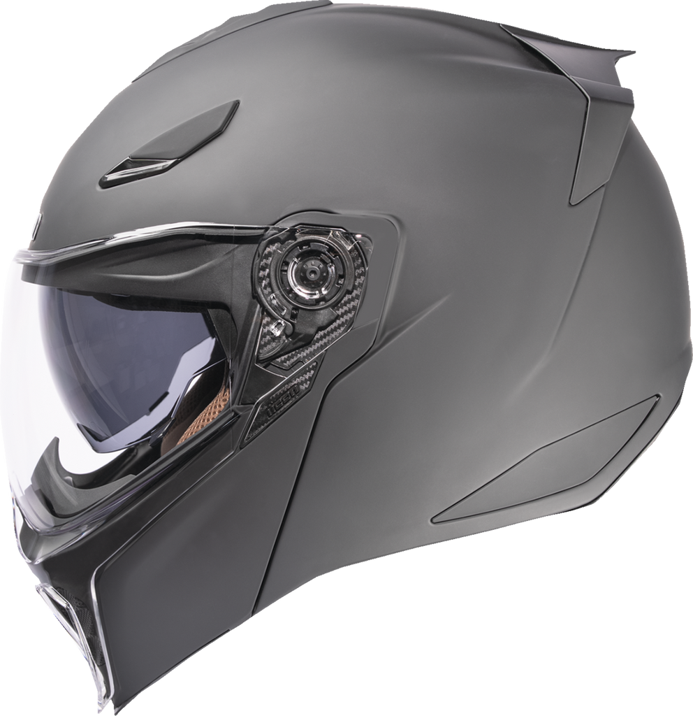 ICON Threshold Modular Helmet Solid Matte Black Small 0100-2706
