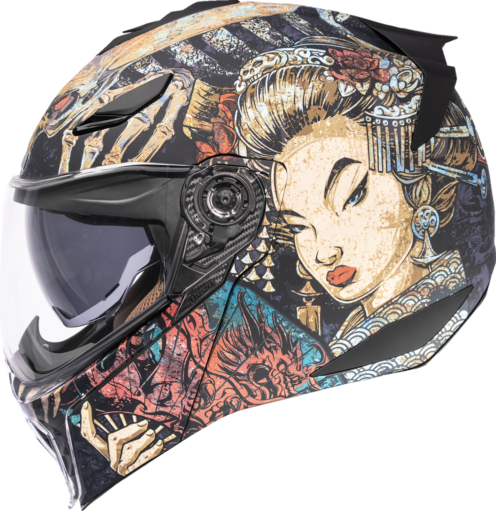 ICON Threshold™ Modular Helmet Odokuro Black XS 0100-2714