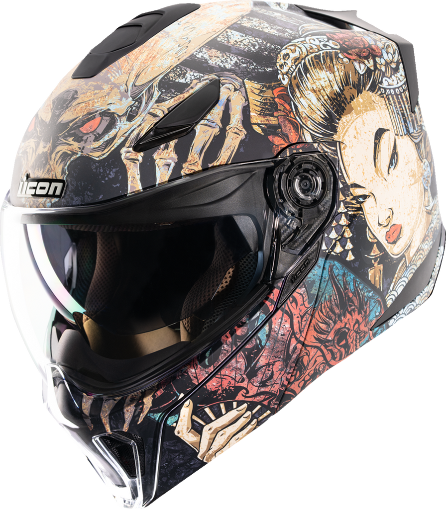 ICON Threshold™ Modular Helmet Odokuro Black Large 0100-2717
