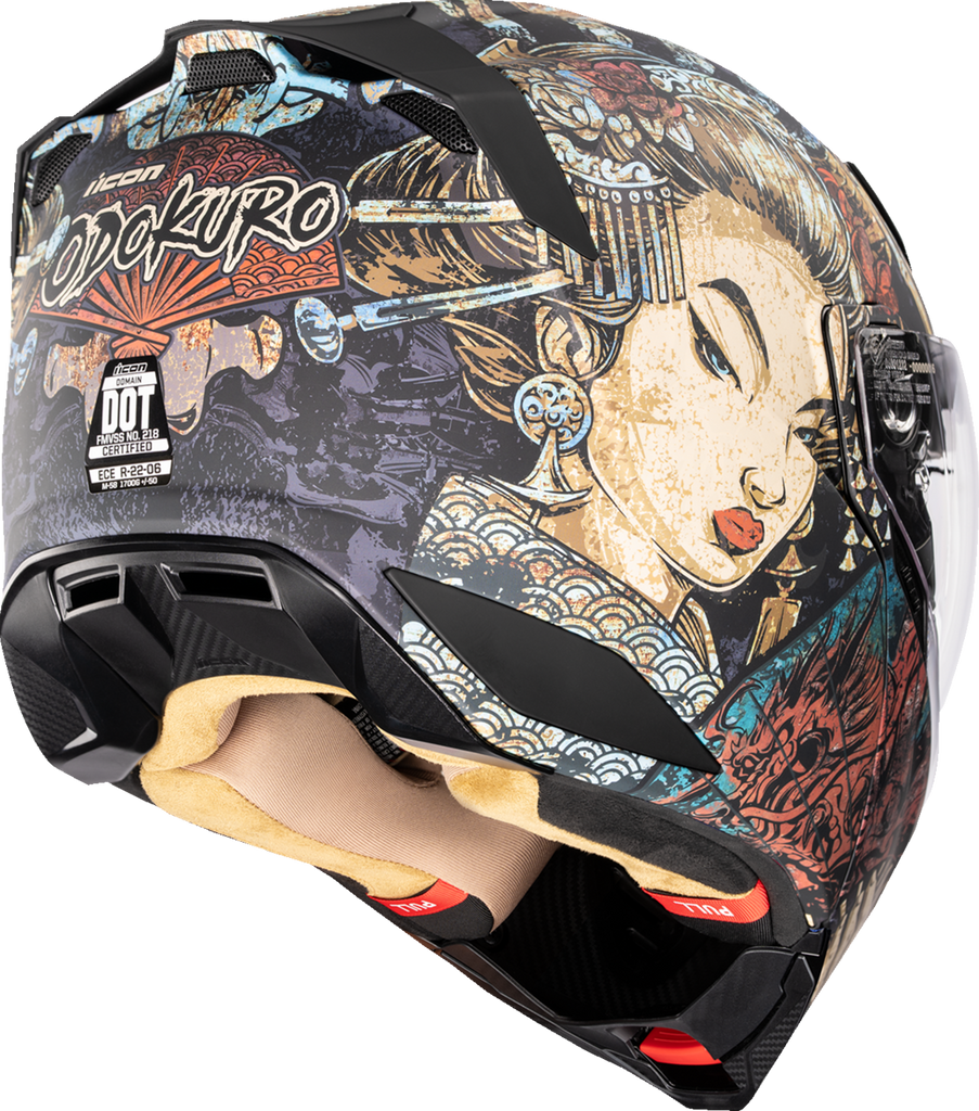 ICON Threshold™ Modular Helmet Odokuro Black Medium 0100-2716