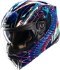 ICON Threshold™ Modular Helmet Synthwave Lazer Cobra Blue Small 0100-2729