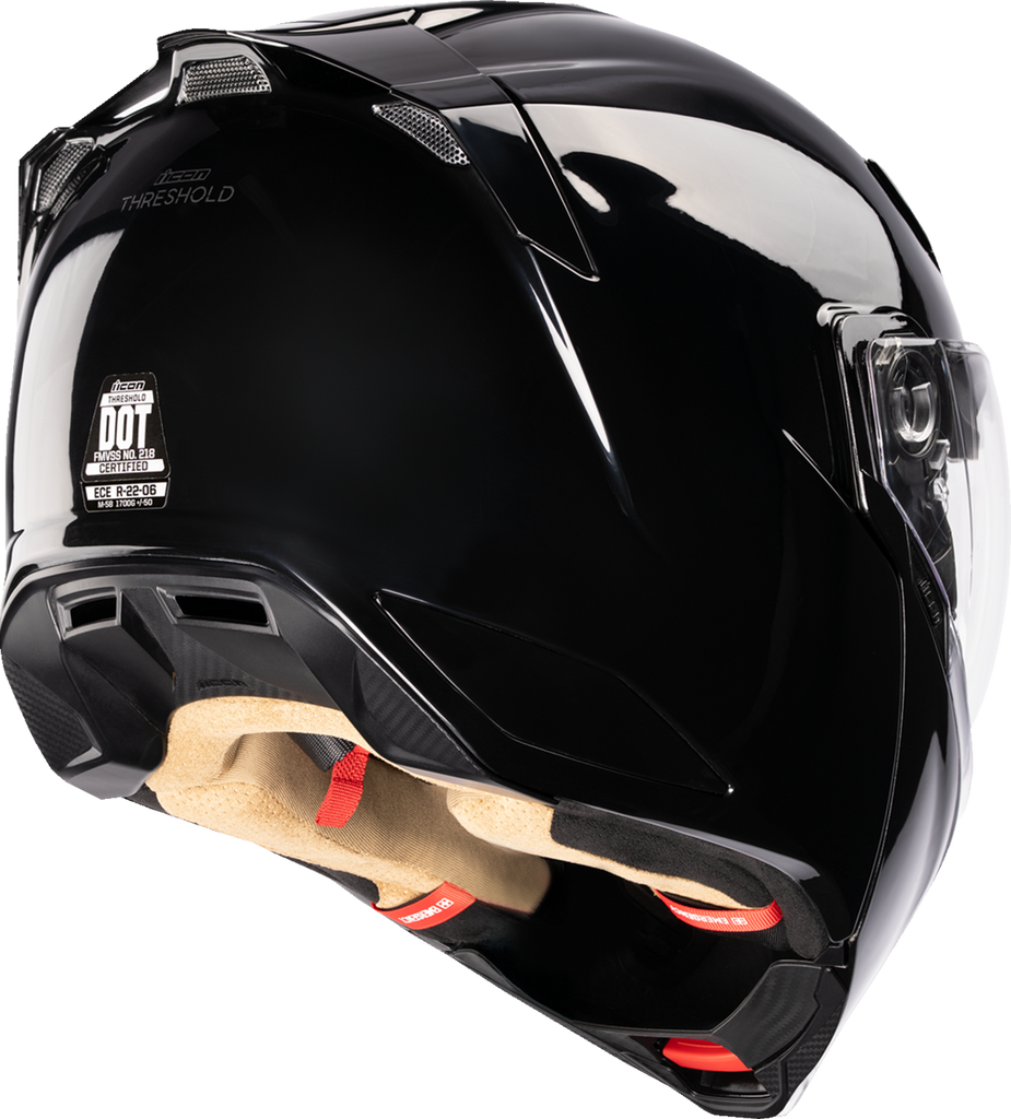 ICON Threshold™ Modular Helmet Solid Gloss Black XS 0100-2811