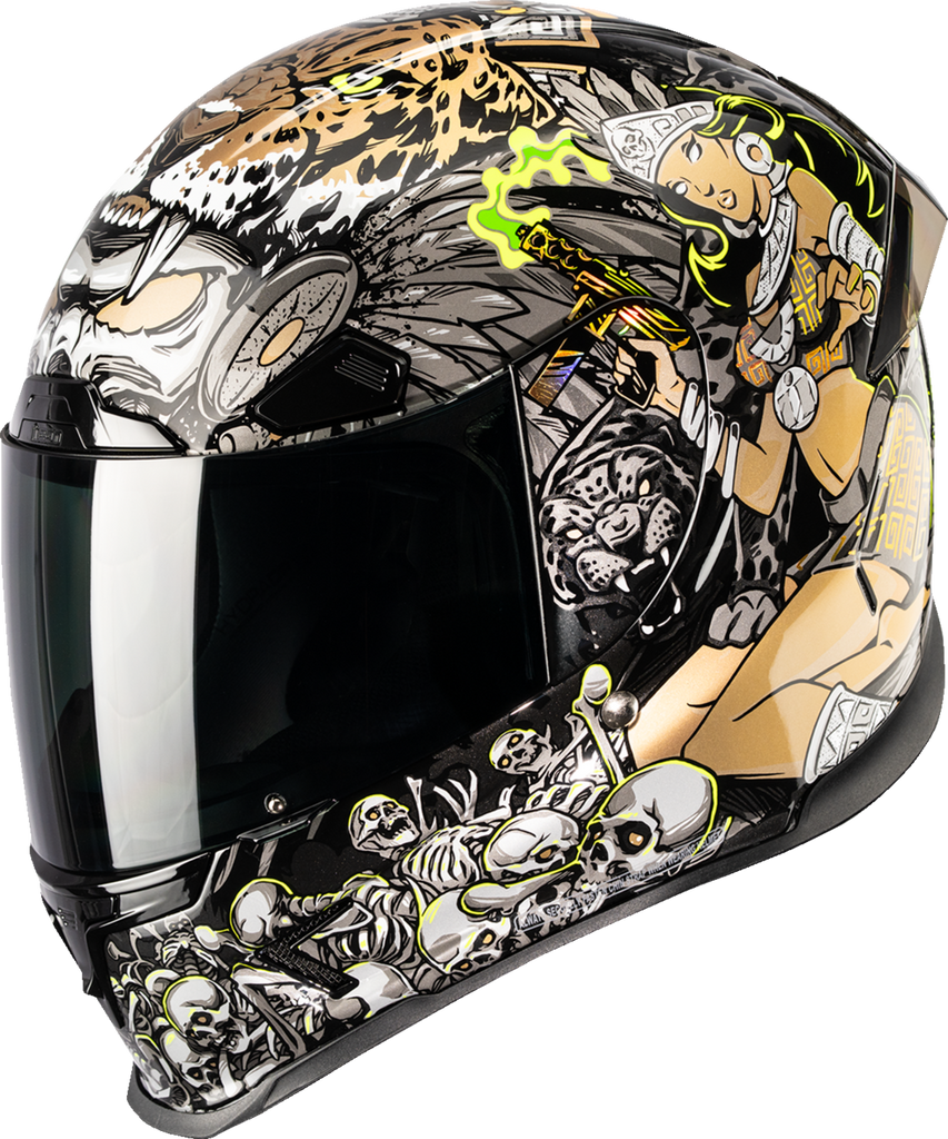 ICON Airframe Pro Aztec Nine Gold Helmet XL 0101-19170