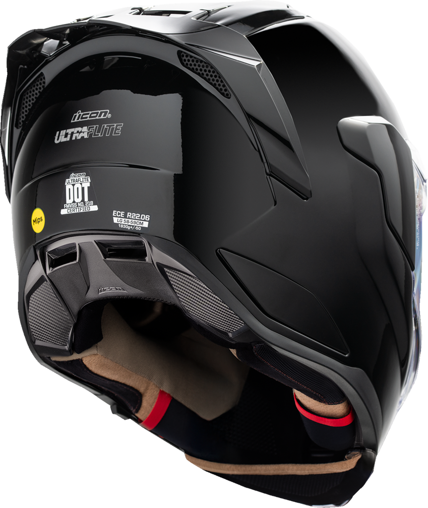 ICON Ultraflite™ MIPS® Helmet Solid Gloss Black 2XL 0101-19277