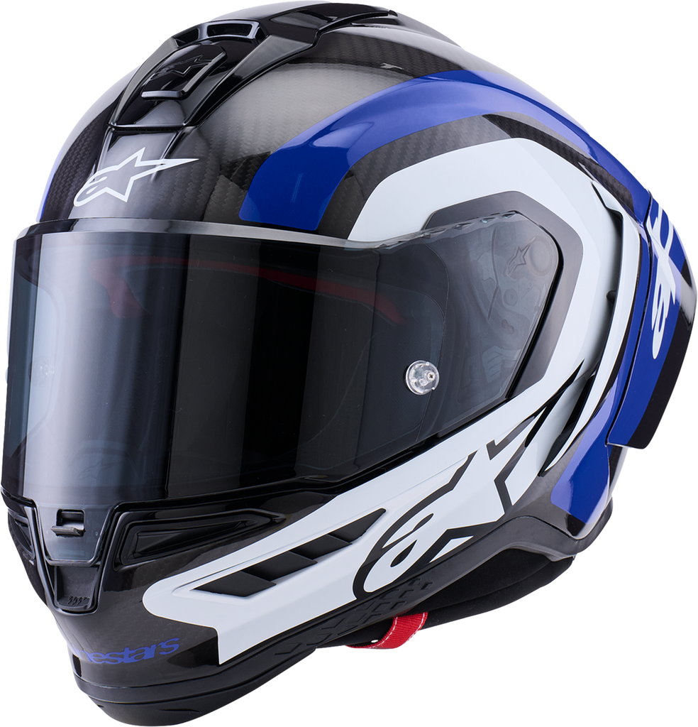 ALPINESTARS Supertech R10 Arius Helmet 22.06 Gloss Black/White/Blue XL 8203926-1647-XL